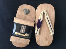 Antique Japan Geta Shoes Chaussures Japonaise Ancienne Japanese