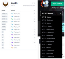 compte LOL TFT EUW /HIGH ELO
