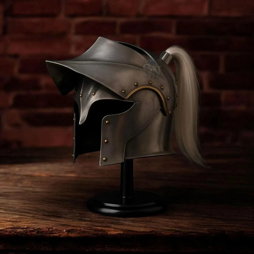Casque barbuta italien - barbuta, fait