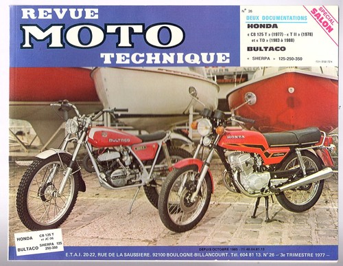 Revue techique moto rtm - techique,