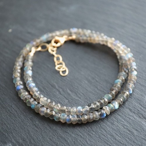 Collier femme perles pierres