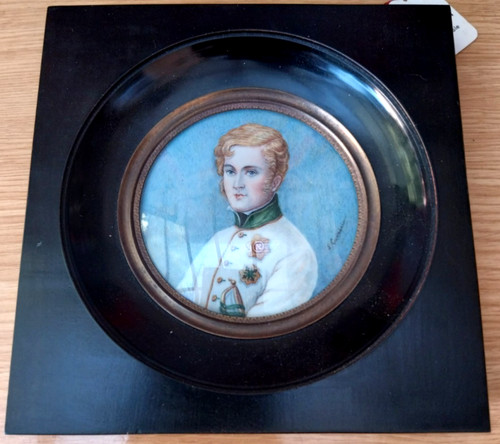 Tableau miniature medaillon - tableau,