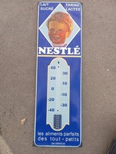 PLAQUE EMAILLEE THERMOMETRE