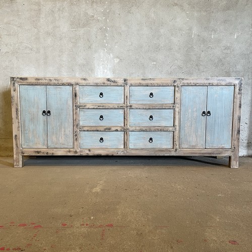 Enfilade buffet meuble patiné - enfilade,
