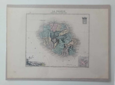 CARTE GEOGRAHIQUE XIX EME - MIGEON - COLONIES - LA REUNION - ILES KERGUELEN