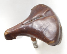 ANCIENNE SELLE CUIR LIONRONE POUR BICYCLETTE FEMME VINTAGE BICYCLE VÉLO FAHRRAD