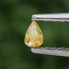 Diamant Naturel Loose 0.09TCW 3.5MM Jaune Poire Forme Brilliantcut Diamant