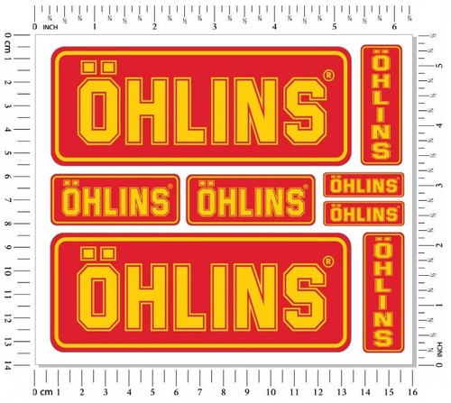 Ohlins fork shock stickers - ohlins,