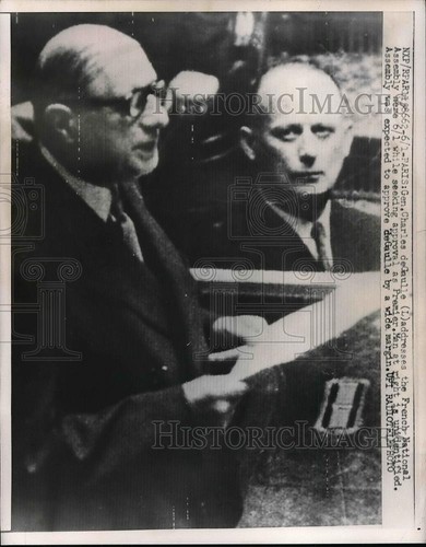 1958 press photo french - photo,