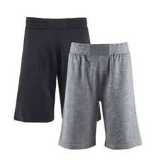 Noir ou Gris Polyester Molleton Short Combat - Deux Poches Latérales