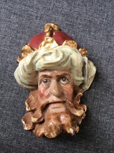 Tete platre roi mage ancien - ,