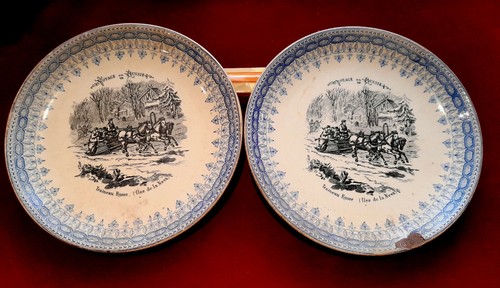Lot assiettes faience - 2,