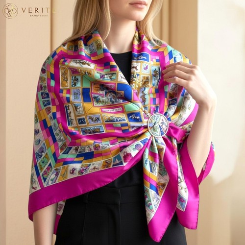 Rare vintage foulard soie - foulard, en