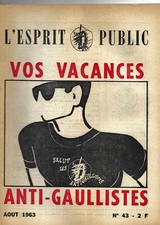 Revue "L'esprit Public" -