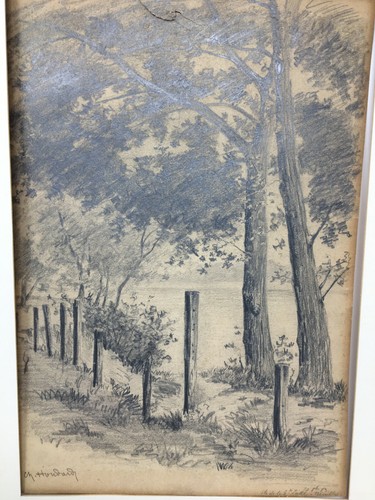 Dessin tableau crayon fusain - crayon,