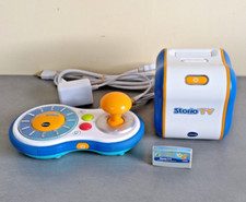 Console VTech Storio TV + Manette + Pack Jeux + Câbles – TBE – Réinitialisée FR