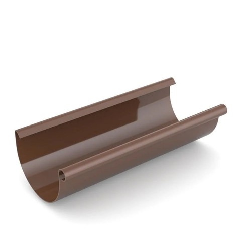 Gouttière pvc marron - marron, 2m