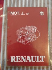 Manuel Reparation RENAULT Mot J Moteur 852 J8S D R 18 20 30 Jeep Trafic Diesel