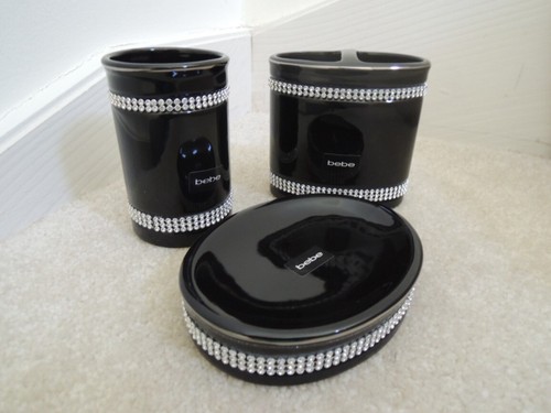 Bebe bathroom set black - 3, pc