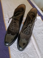 Paraboot souliers gloss noir et velours noir P. 42