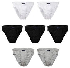 BRUBAKER Slips Homme Lot de 7 Caleçon Coton Stretch Noir Gris Blanc Multicolore