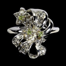 925 Bague en Argent Rond