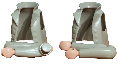 Playmobil gilets bras gris - gilets,