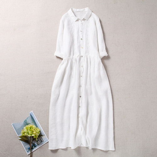 Femme broderie robe - broderie, chemise