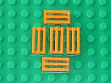 5 x LEGO Orange Tile Modified