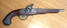 Long pistolet réplique silex