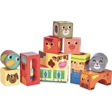 Jeu de cubes sonores en bois Animaux de la ferme - Vilac 2102