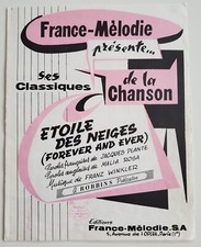 PARTITION ETOILE DES NEIGES DE FRANZ WINKLER