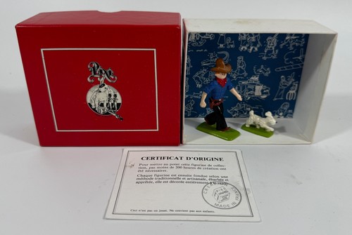 Herge figurine tintin cowboy - tintin,