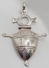 Pendentif Croix Du Sud Sahara Agadez Touareg Argent Massif #RW# G1