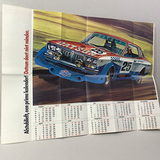 DATSUN / calendar poster brochure 1977 NL  / Racing / rare / top!