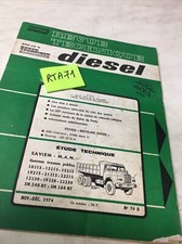 Revue Technique Diesel RTD camion Saviem MAN gamme travaux publics édition 74