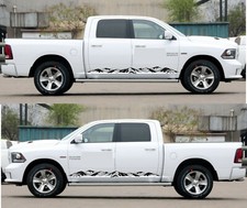 Jeu d'autocollants graphiques à rayures latérales pour Dodge Ram 1500 2500 moulure lampe de calandre 00-19