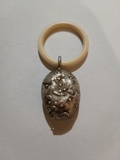 Collection Hochet Ancien Bébé Argent Poinçon Art nouveau/déco Berceau Fleurs