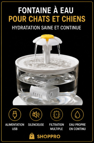 Fontaine eau usb pour chat - pour,