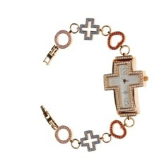 Montre bracelet femme M. & M. Primo Emporio en or et Swarovsky