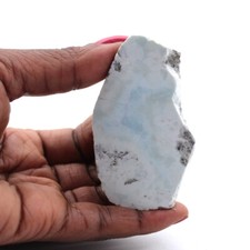 Plaque larimar semi-poli 45gr 40mm République dominicaine