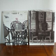 2 Tableaux puzzle Decoration bar restaurant  collés sur bois 