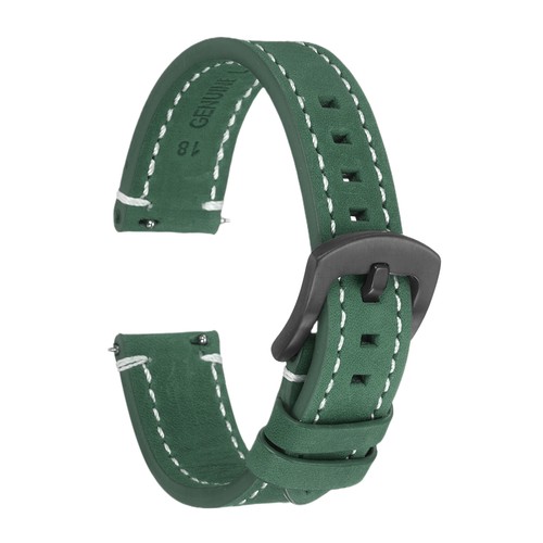 18mm bracelet monture cuir - bracelet,