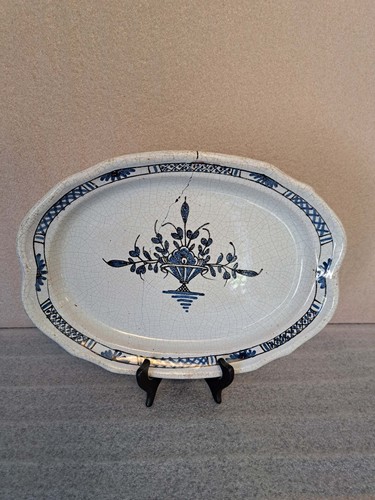 Grand plat ovale cul noir - "cul, noir"