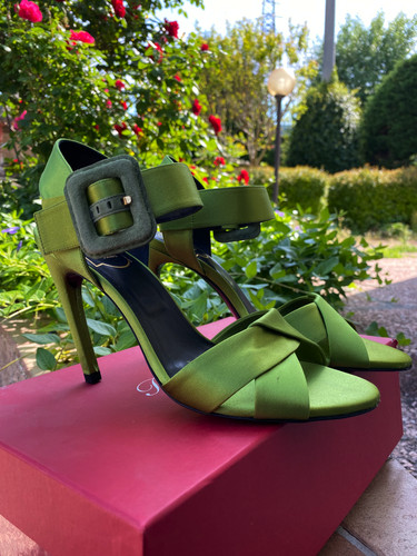 Sandale roger vivier vert - sandale,