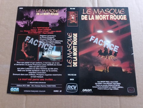 Jaquette vhs masque - jaquette, la