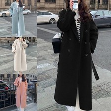 Veste coupe-vent mode pour femme double boutonnage longueur moyenne manteau