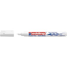[4-1500049] edding Feutre Pastel 1500 Blanc Pointe Ronde 1-3 mm