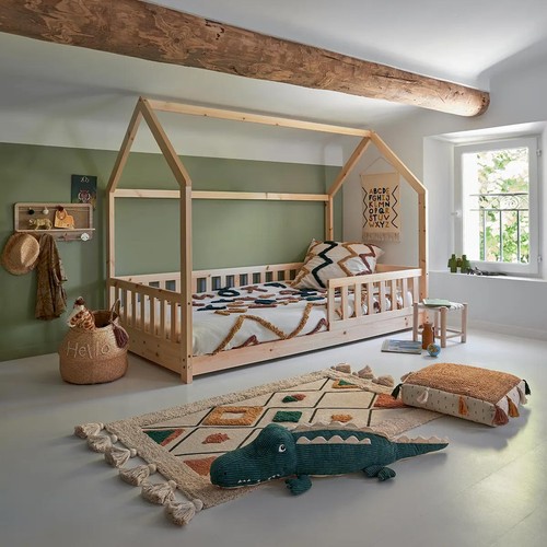 Lit cabane enfant 90x190cm - lit,