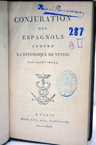 Livre ancien saint real - livre, saint-real